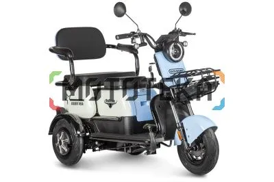 Пассажирский электротрицикл Rutrike (Рутрайк) Gelbert Vega 48V/60V 600Вт Фиолетовый