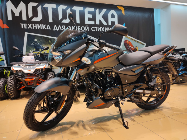 Мотоцикл дорожный BAJAJ (Баджадж) Pulsar 180 чёрный/оранжевый с ПТС | Мототека