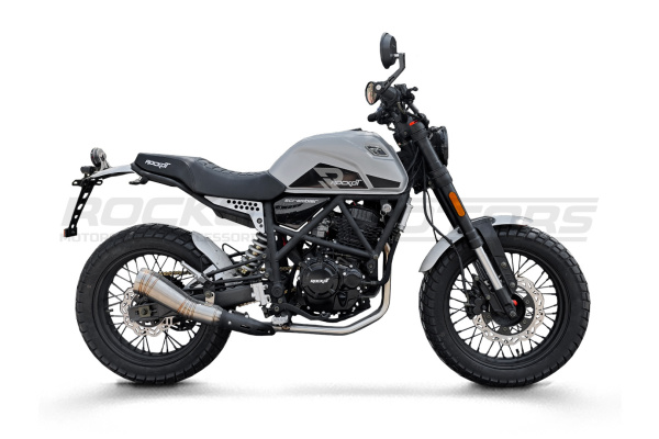 Мотоцикл дорожный ROCKOT (Рокот) SCRAMBLER (серый) с ПТС | Мототека