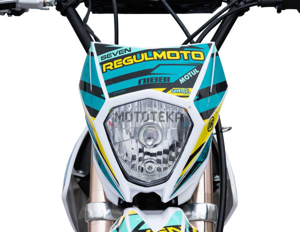 Питбайк Regulmoto (Регулмото) SEVEN 49cc (125) cиний/желтый | Мототека